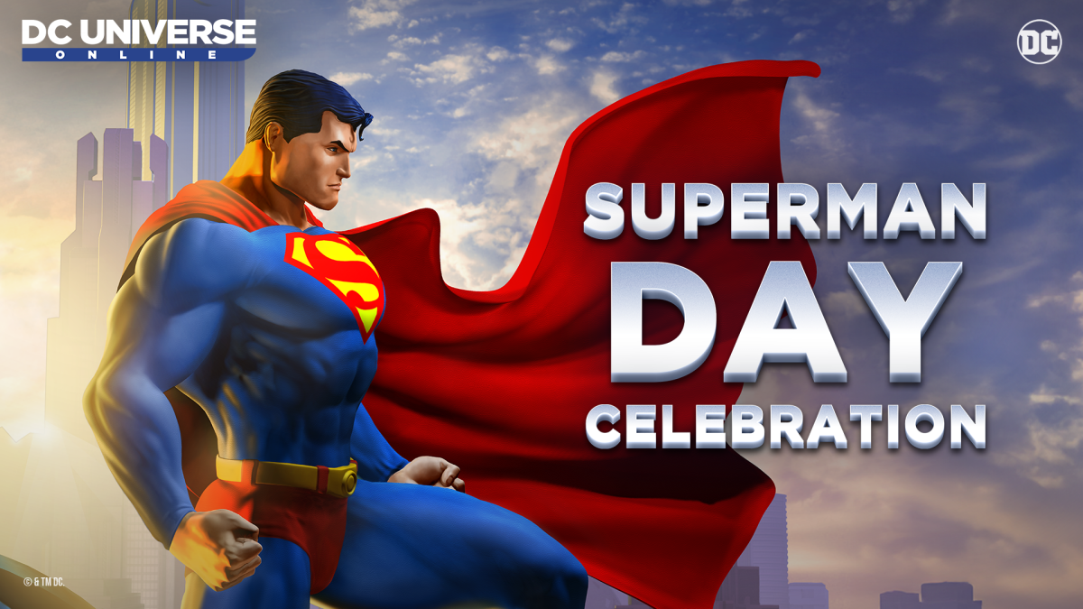 image of superman with Superman Day Celebration written