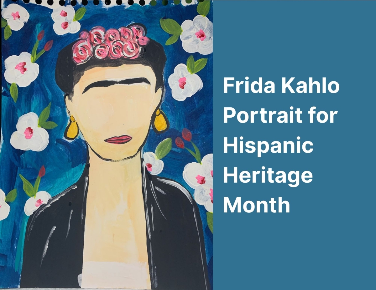 erica soto's painting of a frida kahlo portrait