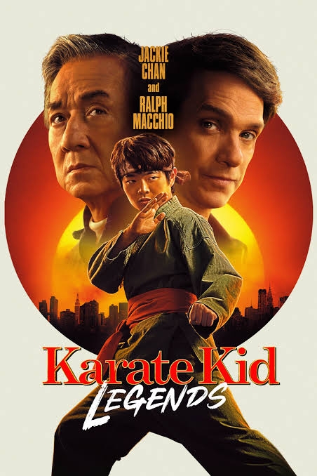 Poster featuring characters in Karate Kid: Legends 