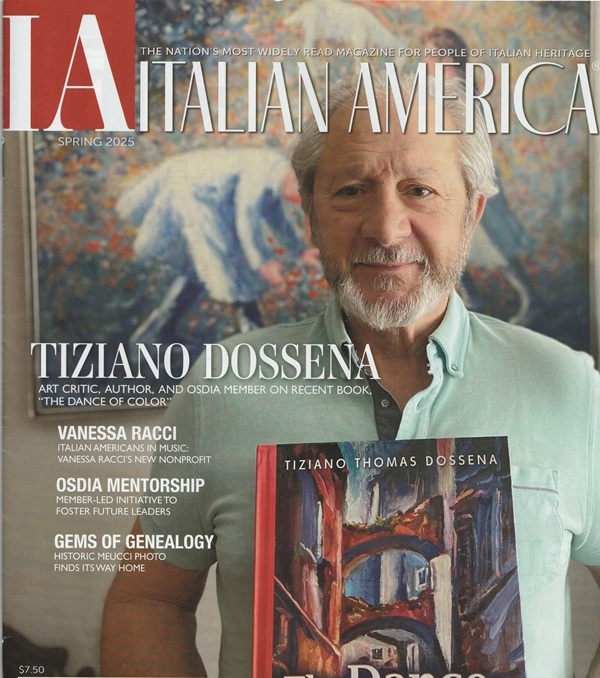 Italian American Magazine cover with 