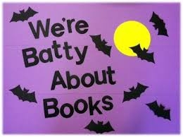 batty about books words with bats flying around the words