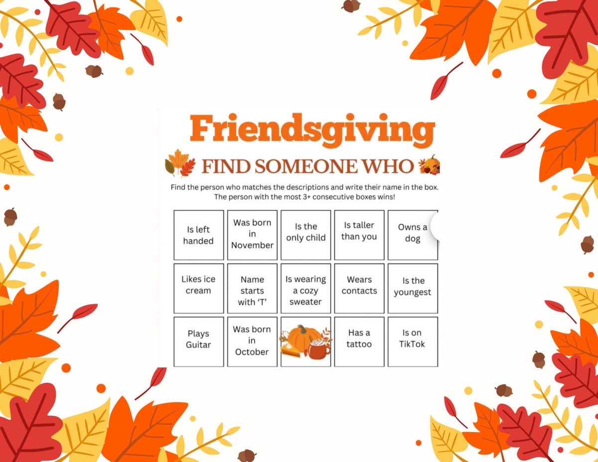 friendsgiving bingo card - find someone who card