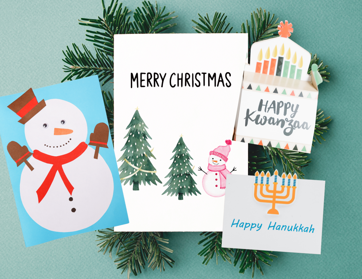 A collage of holiday cards.