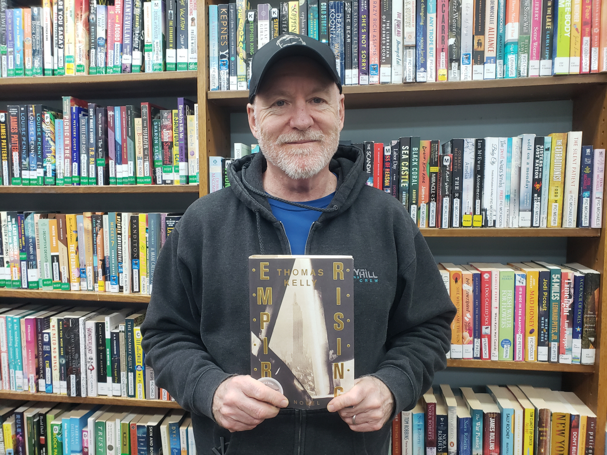 image of author and screenwriter Thomas Kelly at Crestwood Library
