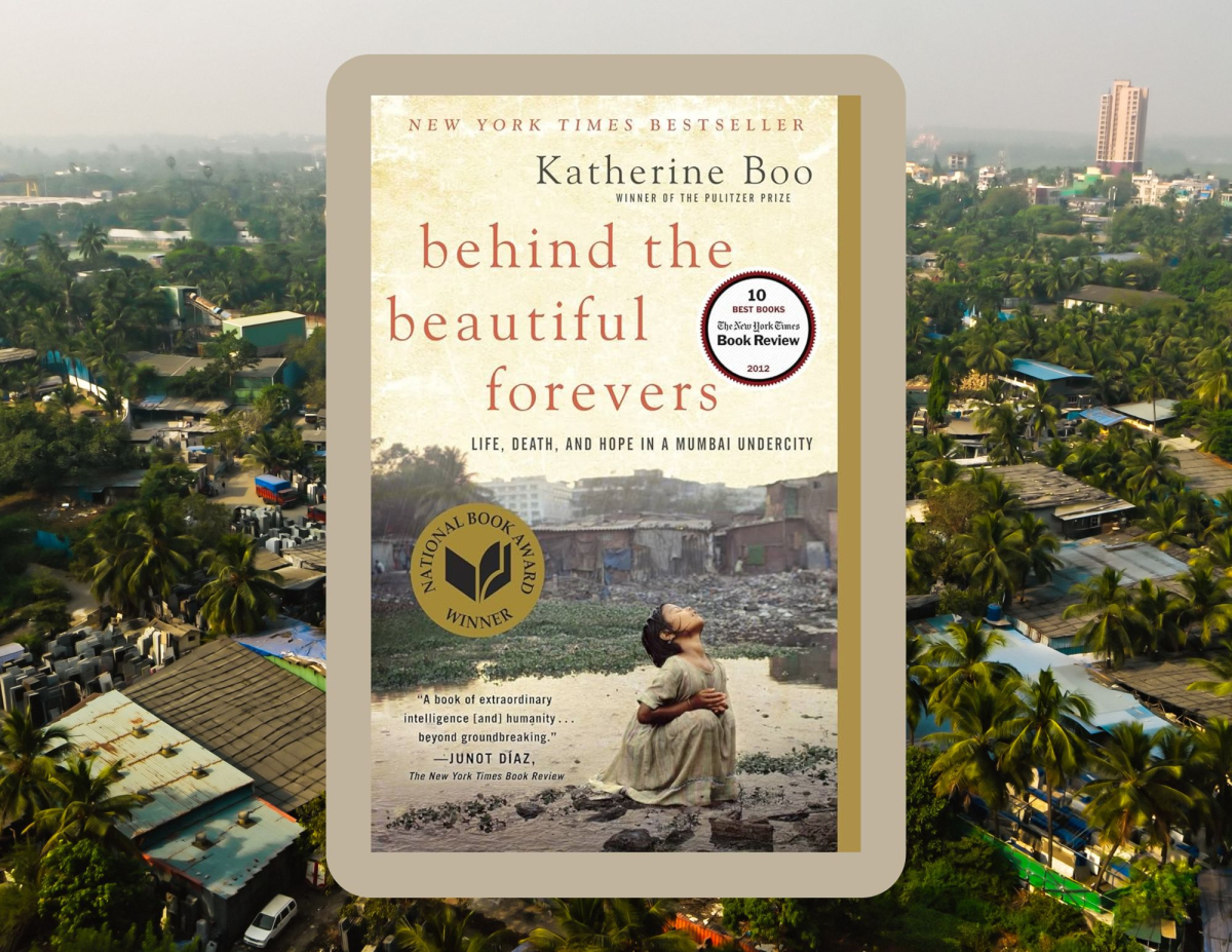 Cover for Behind the Beautiful Forevers by Katherine Boo.