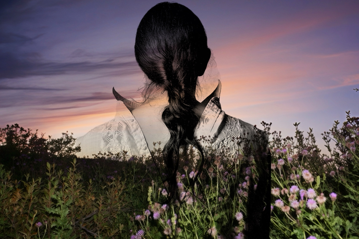 A man standing in a field