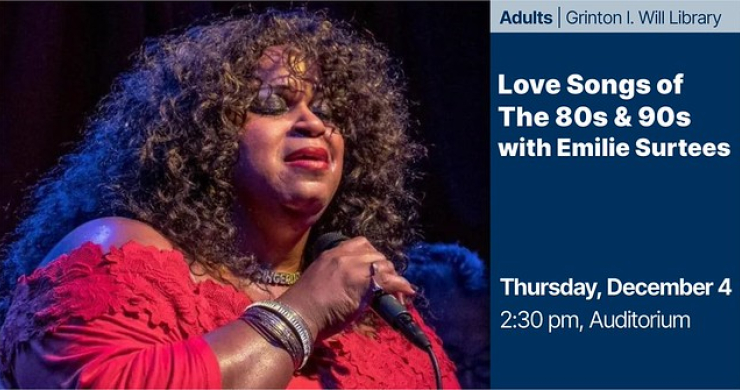 emilie surtees dec 4 230 pm will library