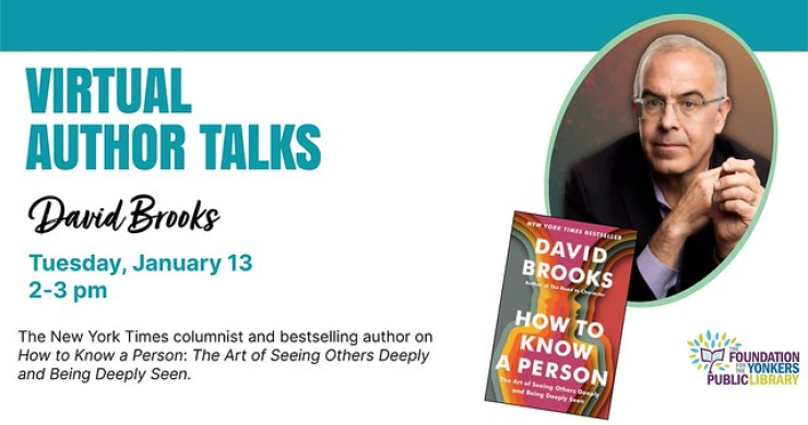 author talk david brooks jan 13 2pm