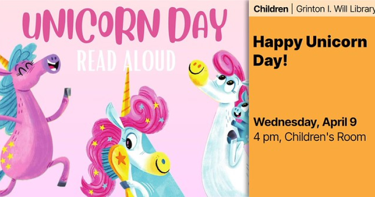 unicorn day will library april 9